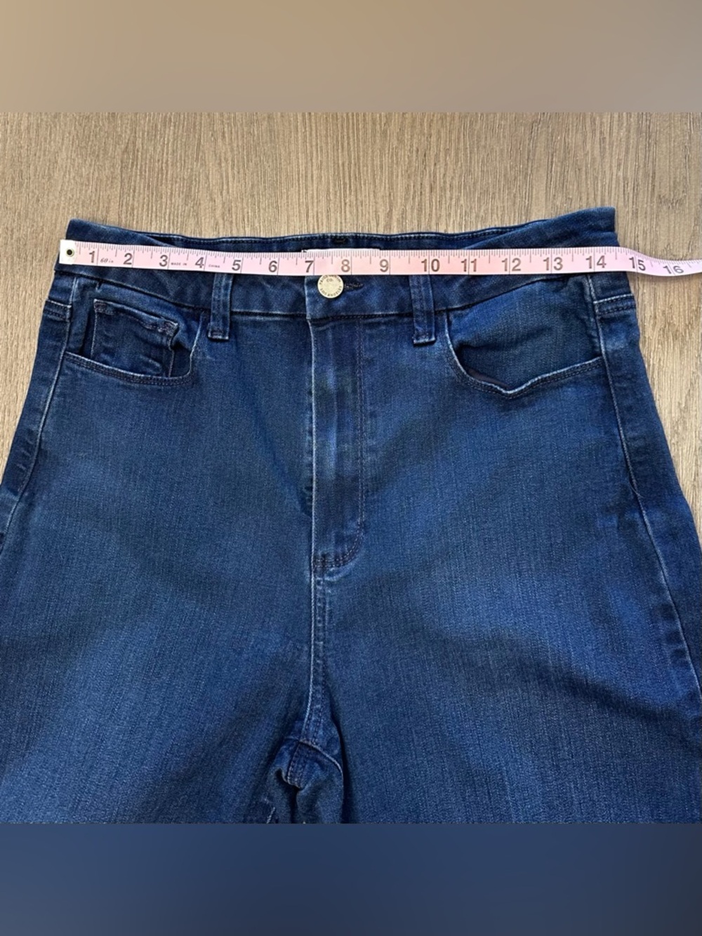 PAIGE Dark Indigo Wide-Leg Jeans - Picture 7 of 11